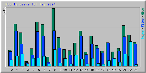 Hourly usage for May 2024