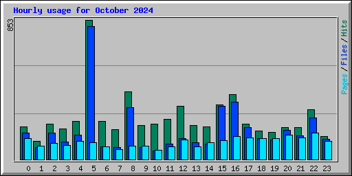 Hourly usage for October 2024