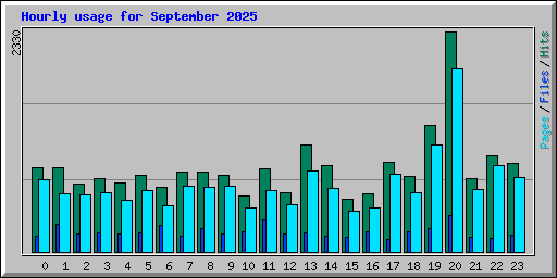 Hourly usage for September 2025