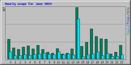 Hourly usage for June 2024